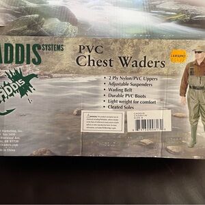CADDIS Systems PVC chest waders size 8 new from L & M in the box with tag